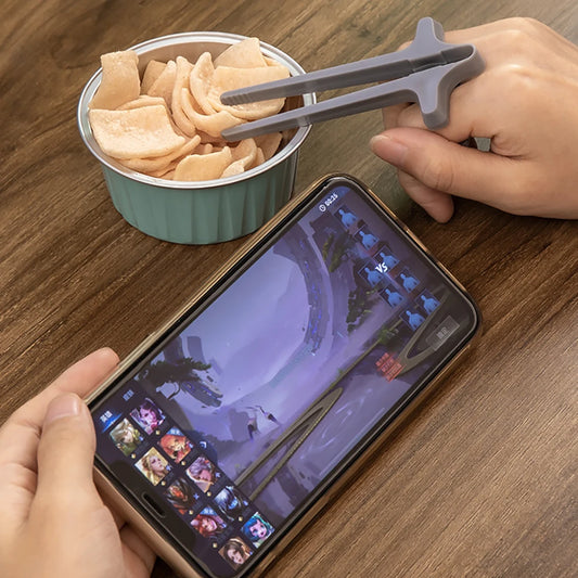 GripStix 1pc - 4pc, GripStix aka Finger Chopsticks Snack Holder – Hands-Free Chopsticks for Gamers, Readers & Multitaskers